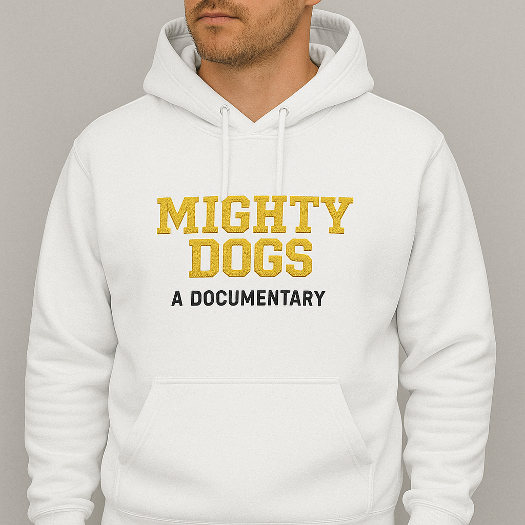 Offizieller Mighty Dogs Doku Hoodie – Premium Stick-Edition